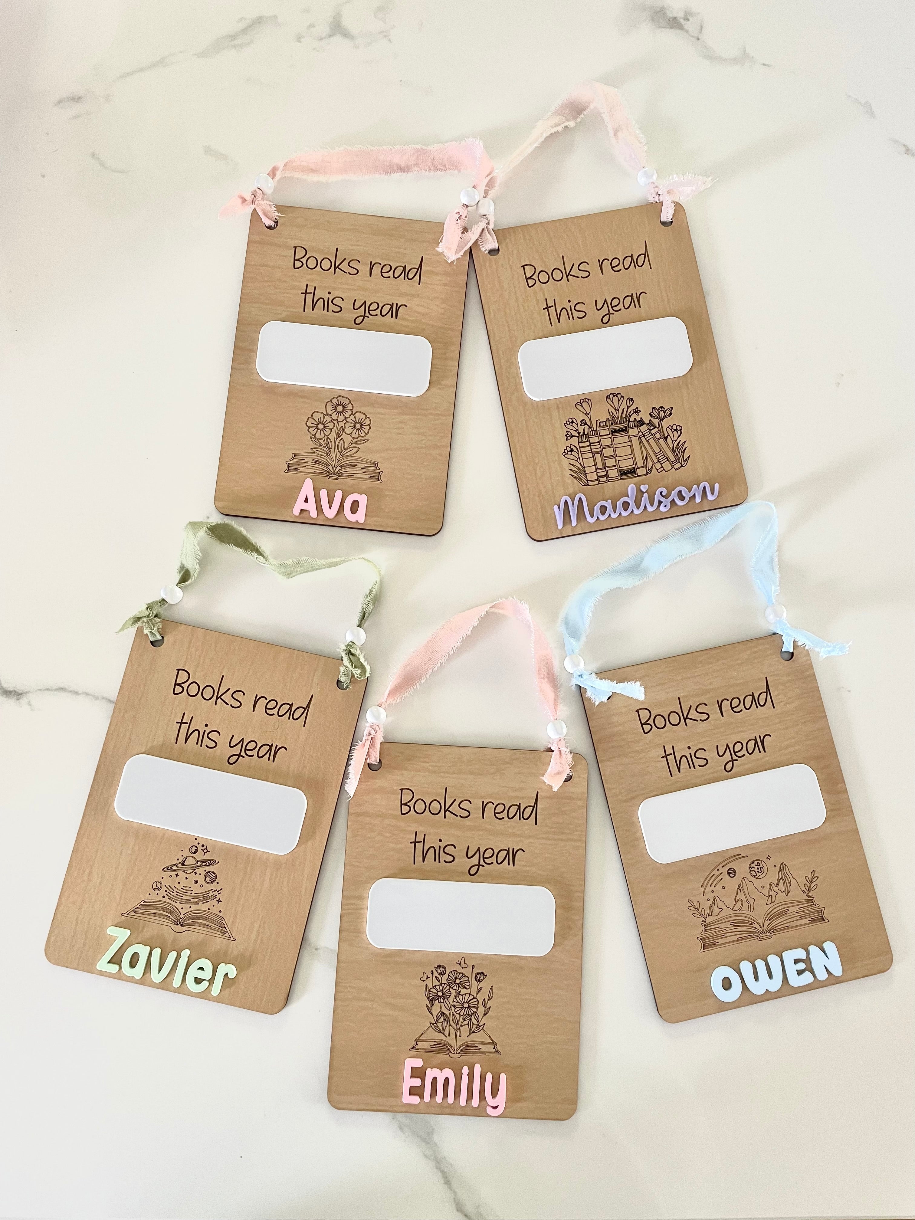 Books Read Sign - Personalized