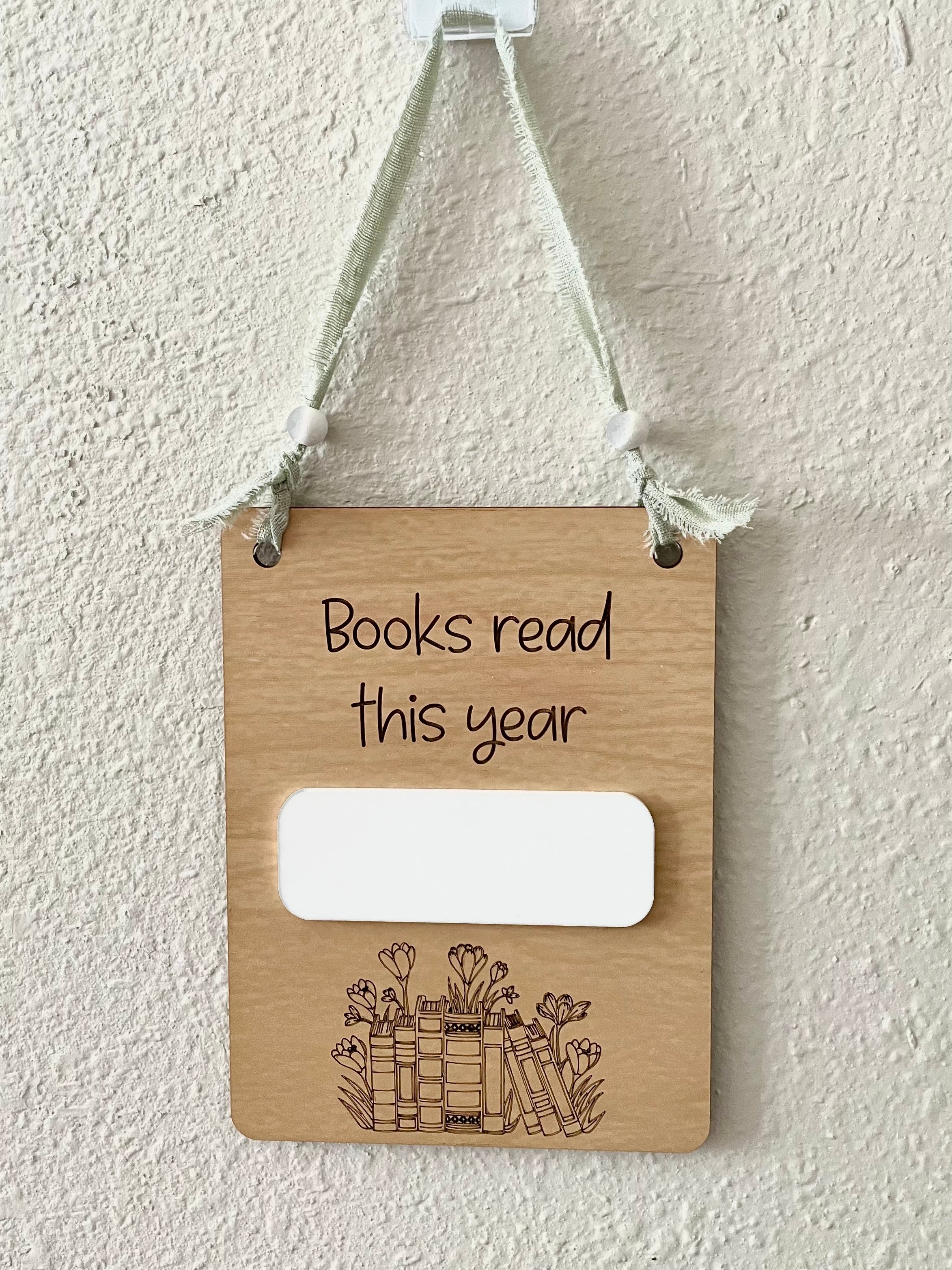 Books Read Sign